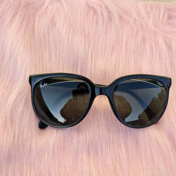 Ray-Ban Accessories - 80s Ray-Ban B&L CATS 1000 Glossy Black Round Oversized Vintage Sunglasses